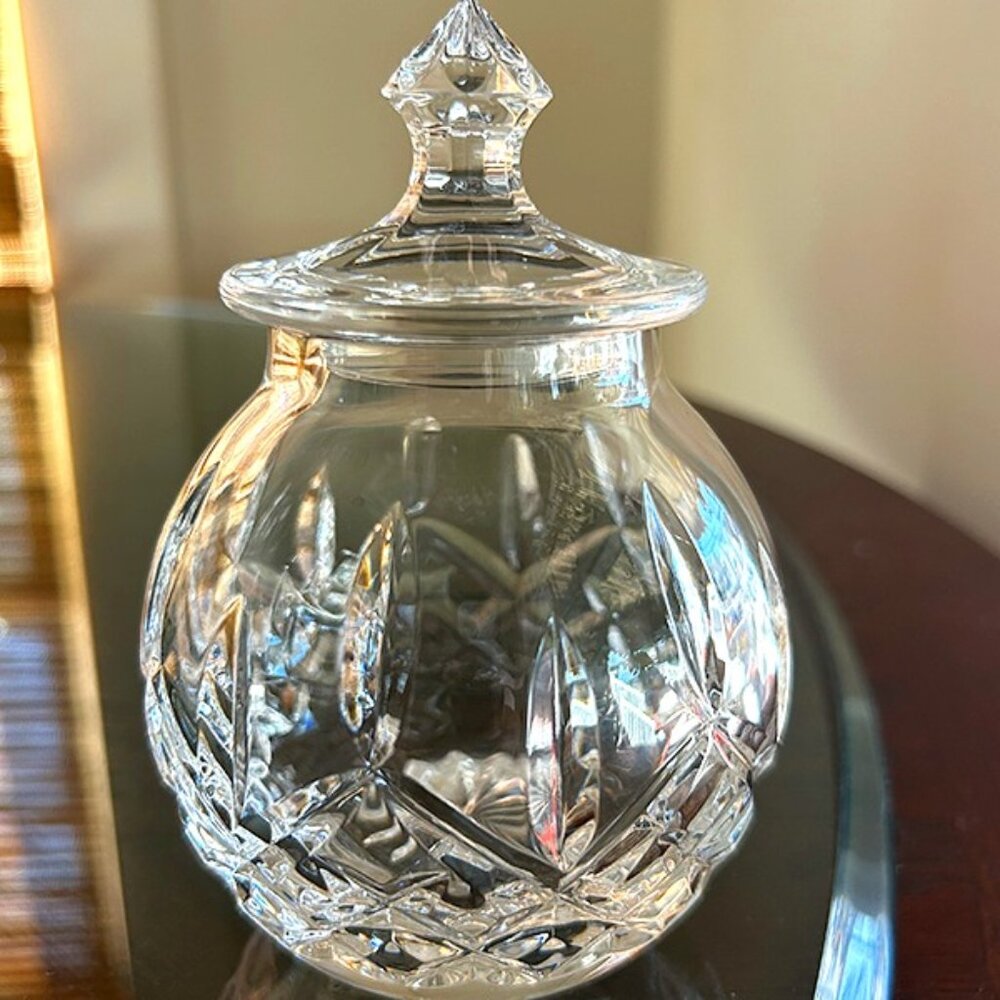 Waterford Lismore Honey Pot & Lid - Discontinued piece